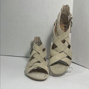 Donald Pliner Beige Strappy Sandals